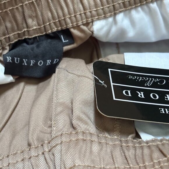 Ruxford Men's Relax Fit Elastic Waist Pants - Adaptive, Casual Twill - Picture 4 of 7